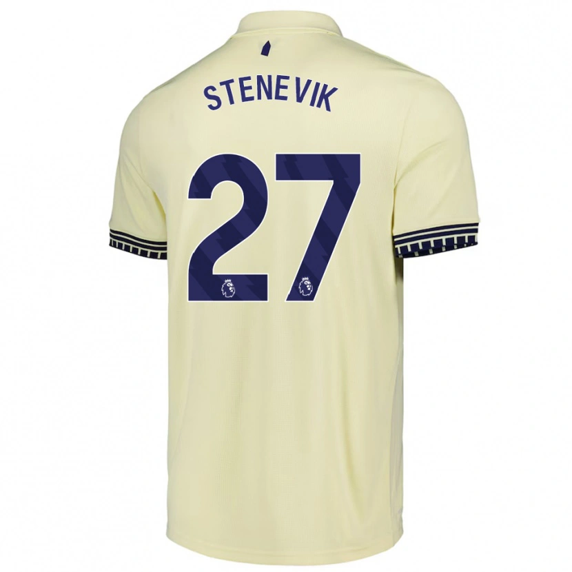 Danxen Herren Elise Stenevik #27 Creme Weiß Schwarz Auswärtstrikot Trikot 2025/26 T-Shirt