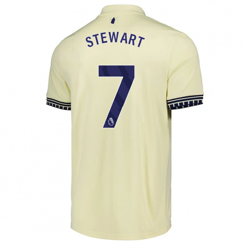 Danxen Herren Charlie Stewart #7 Creme Weiß Schwarz Auswärtstrikot Trikot 2025/26 T-Shirt
