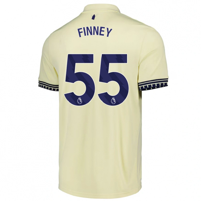 Danxen Herren George Finney #55 Creme Weiß Schwarz Auswärtstrikot Trikot 2025/26 T-Shirt
