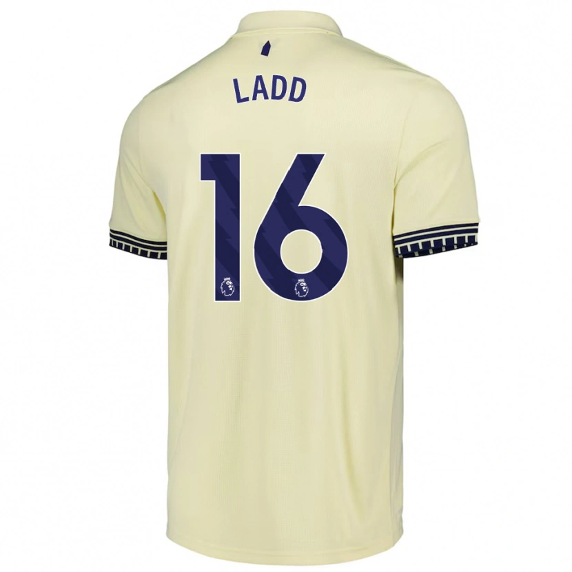 Danxen Herren Hayley Ladd #16 Creme Weiß Schwarz Auswärtstrikot Trikot 2025/26 T-Shirt