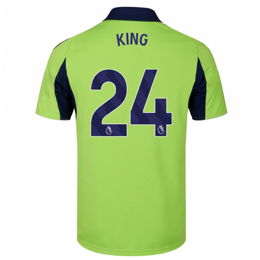Danxen Herren Josh King #24 Grün Marineblau Weiß Auswärtstrikot Trikot 2025/26 T-Shirt