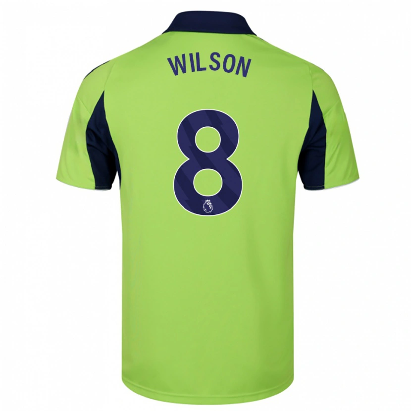 Danxen Herren Harry Wilson #8 Grün Marineblau Weiß Auswärtstrikot Trikot 2025/26 T-Shirt