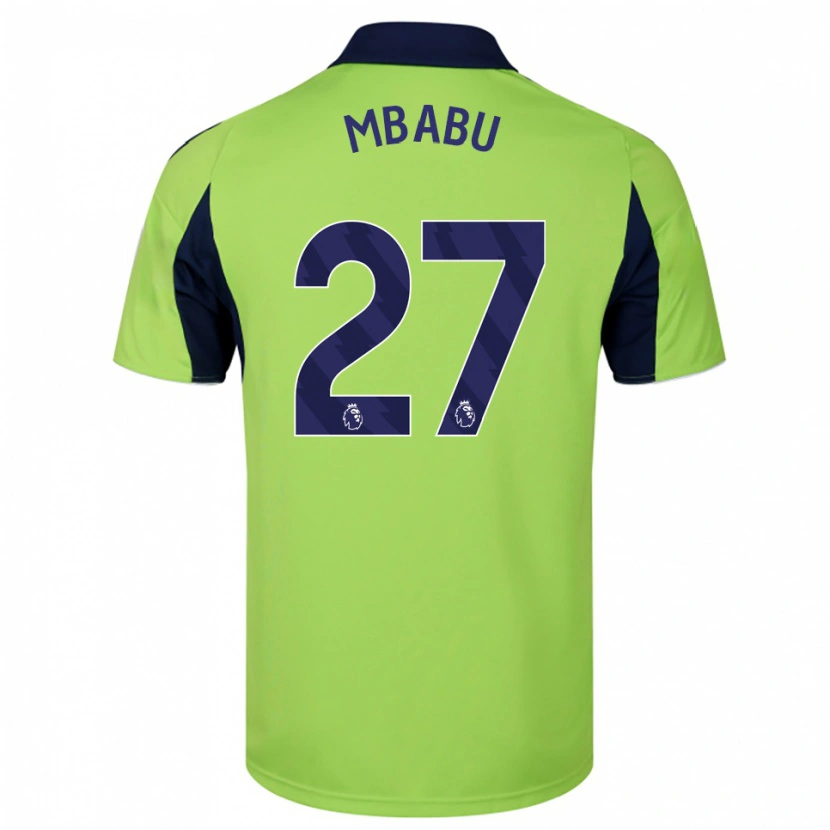 Danxen Herren Kevin Mbabu #27 Grün Marineblau Weiß Auswärtstrikot Trikot 2025/26 T-Shirt