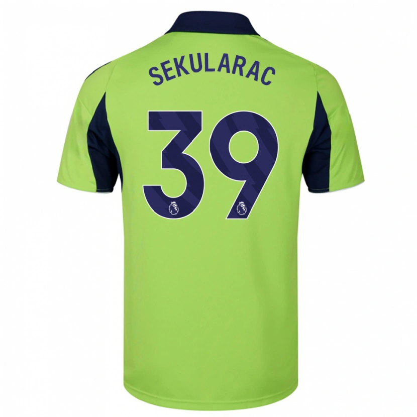 Danxen Herren Kristian Sekularac #39 Grün Marineblau Weiß Auswärtstrikot Trikot 2025/26 T-Shirt