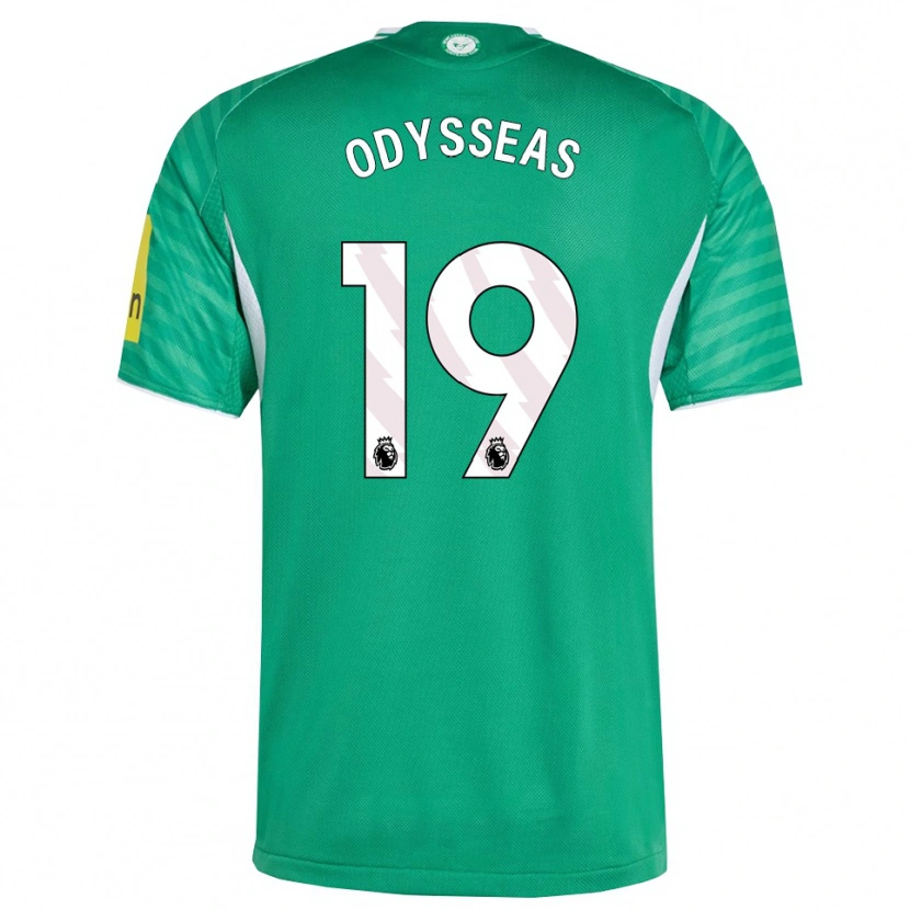 Danxen Herren Odysseas Vlachodimos #19 Grün Weiß Auswärtstrikot Trikot 2025/26 T-Shirt