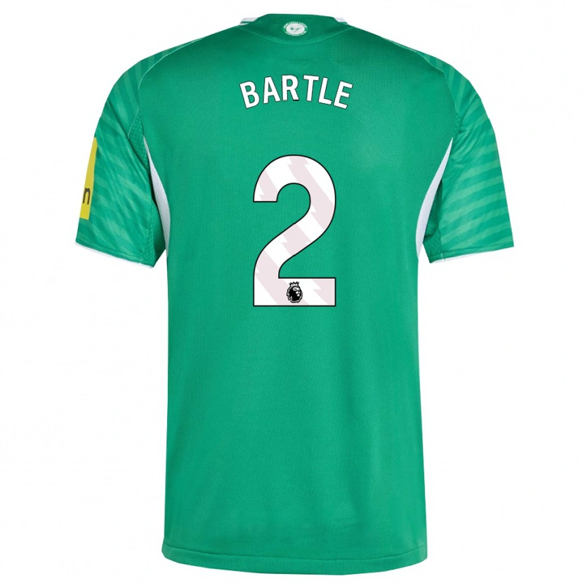 Danxen Herren Jodie Bartle #2 Grün Weiß Auswärtstrikot Trikot 2025/26 T-Shirt