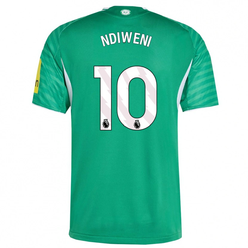 Danxen Herren Ethan Ndiweni #10 Grün Weiß Auswärtstrikot Trikot 2025/26 T-Shirt