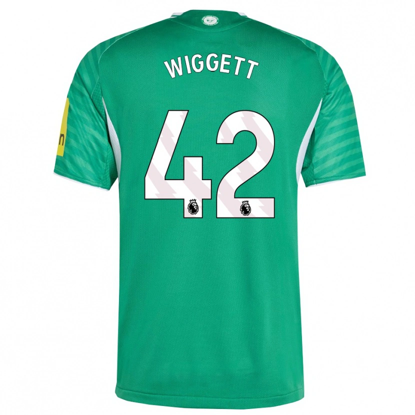 Danxen Herren Charlie Wiggett #42 Grün Weiß Auswärtstrikot Trikot 2025/26 T-Shirt