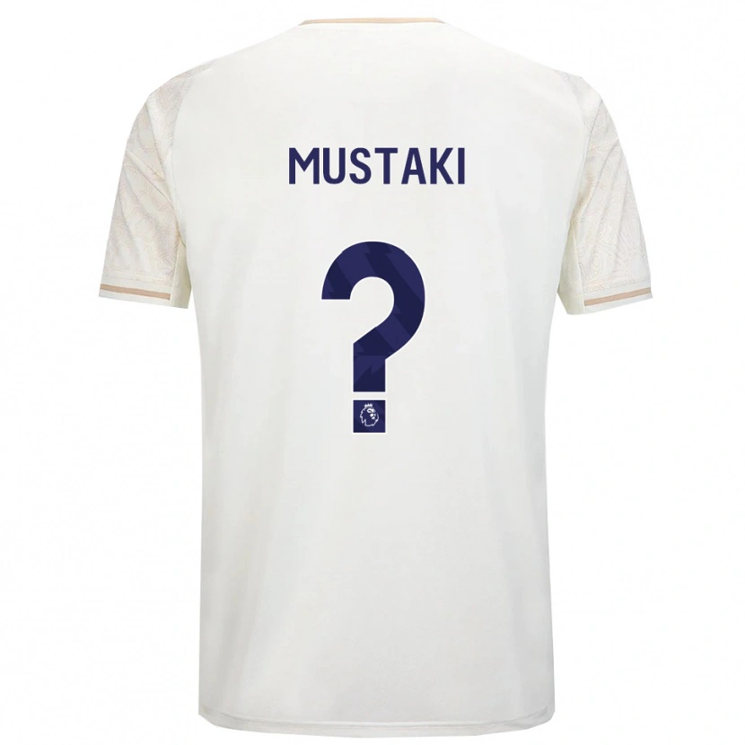 Danxen Herren Chloe Mustaki #0 Creme Weiß Schwarz Auswärtstrikot Trikot 2025/26 T-Shirt