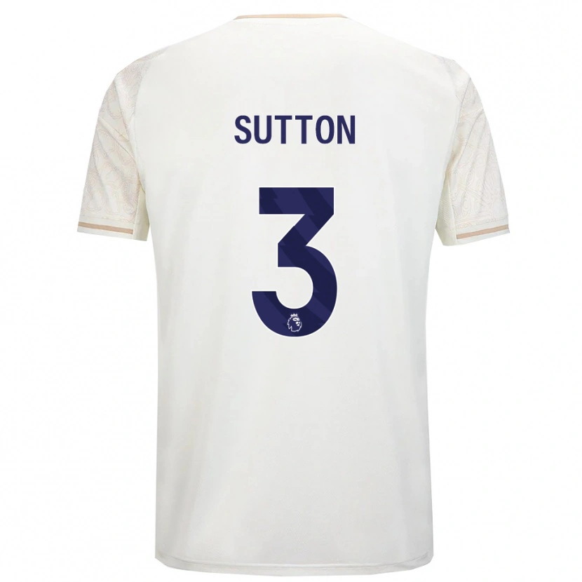 Danxen Herren Spencer Sutton #3 Creme Weiß Schwarz Auswärtstrikot Trikot 2025/26 T-Shirt