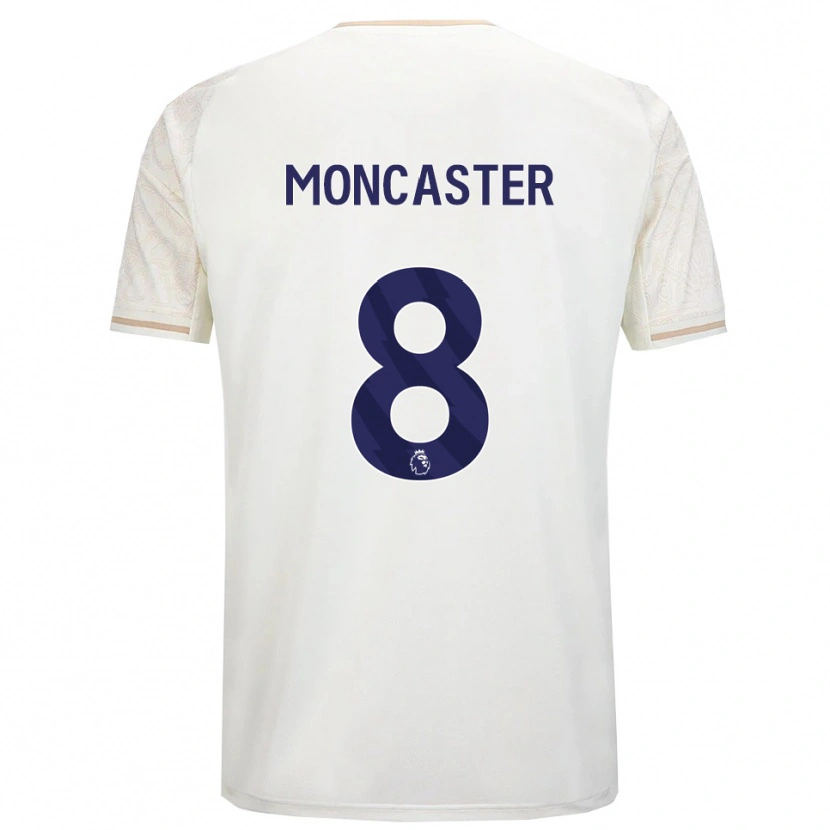 Danxen Herren Mai Moncaster #8 Creme Weiß Schwarz Auswärtstrikot Trikot 2025/26 T-Shirt
