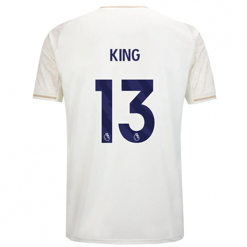 Danxen Herren Leo King #13 Creme Weiß Schwarz Auswärtstrikot Trikot 2025/26 T-Shirt