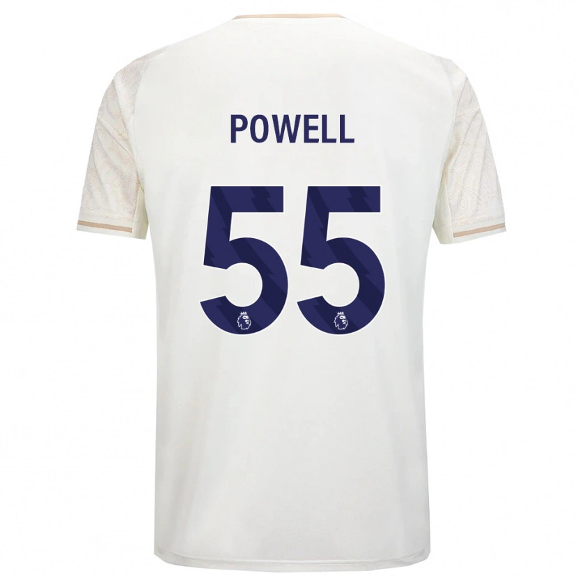 Danxen Herren Josh Powell #55 Creme Weiß Schwarz Auswärtstrikot Trikot 2025/26 T-Shirt
