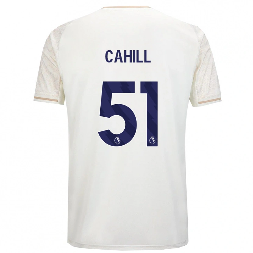 Danxen Herren Shae Cahill #51 Creme Weiß Schwarz Auswärtstrikot Trikot 2025/26 T-Shirt