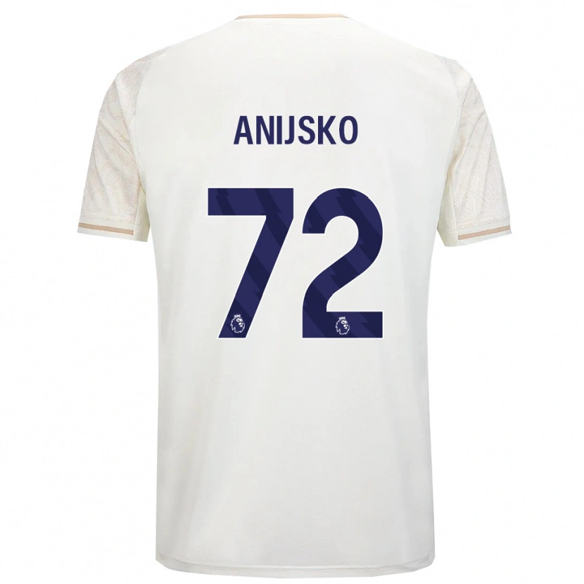 Danxen Herren Danni Anisjko #72 Creme Weiß Schwarz Auswärtstrikot Trikot 2025/26 T-Shirt