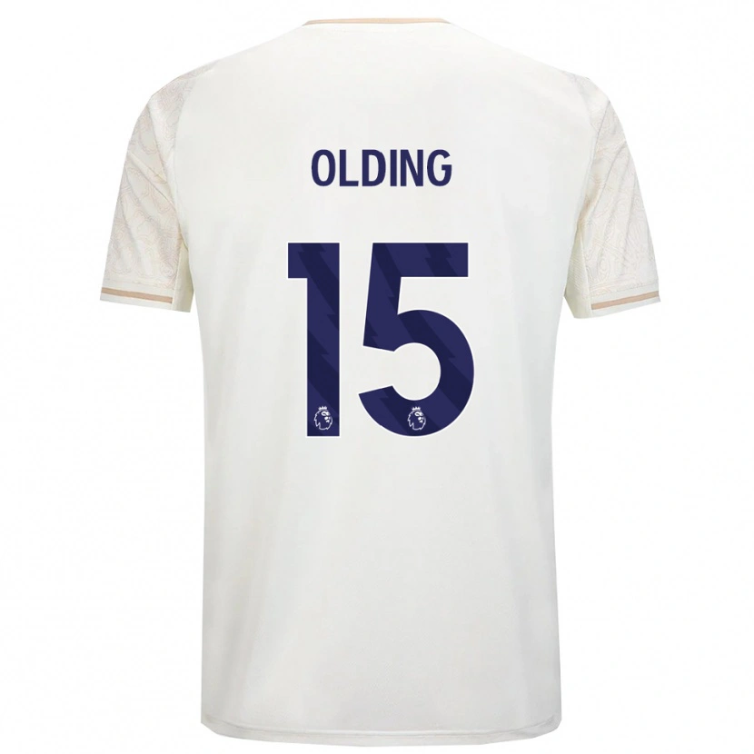 Danxen Herren Hollie Olding #15 Creme Weiß Schwarz Auswärtstrikot Trikot 2025/26 T-Shirt
