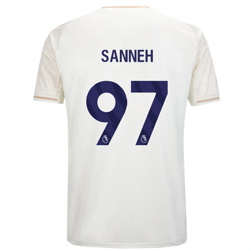 Danxen Herren Buba Sanneh #97 Creme Weiß Schwarz Auswärtstrikot Trikot 2025/26 T-Shirt