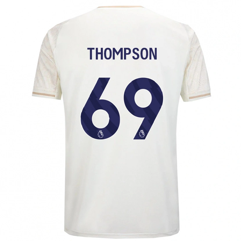 Danxen Herren Kalum Thompson #69 Creme Weiß Schwarz Auswärtstrikot Trikot 2025/26 T-Shirt
