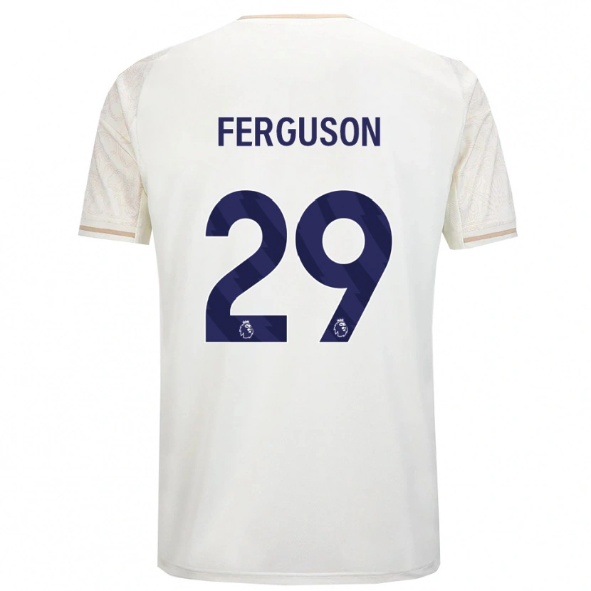 Danxen Herren Georgie Ferguson #29 Creme Weiß Schwarz Auswärtstrikot Trikot 2025/26 T-Shirt