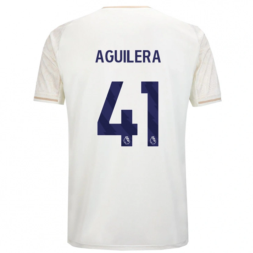 Danxen Herren Brandon Aguilera #41 Creme Weiß Schwarz Auswärtstrikot Trikot 2025/26 T-Shirt