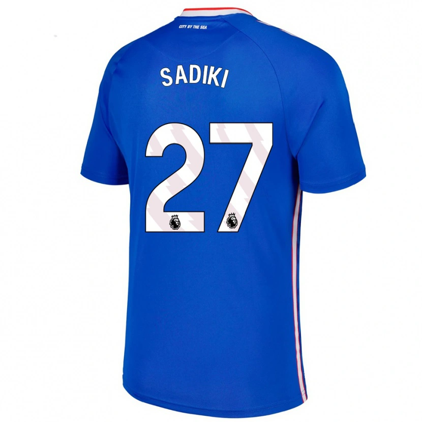Danxen Herren Noah Sadiki #27 Blau Weiß Auswärtstrikot Trikot 2025/26 T-Shirt