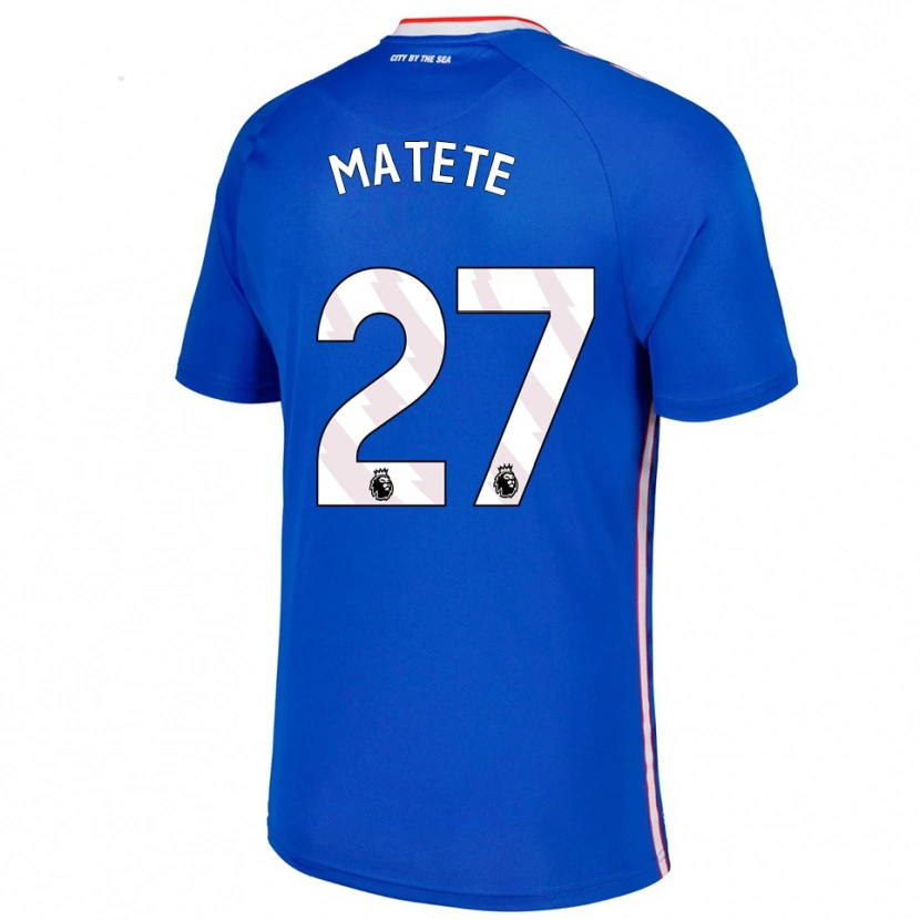 Danxen Herren Jay Matete #27 Blau Weiß Auswärtstrikot Trikot 2025/26 T-Shirt