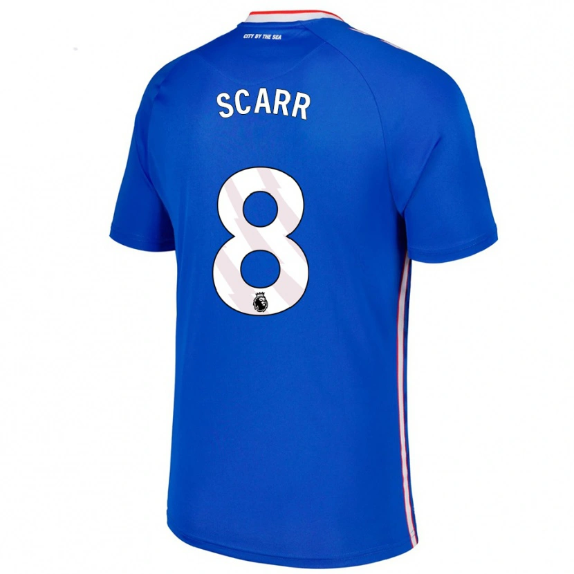 Danxen Herren Emily Scarr #8 Blau Weiß Auswärtstrikot Trikot 2025/26 T-Shirt