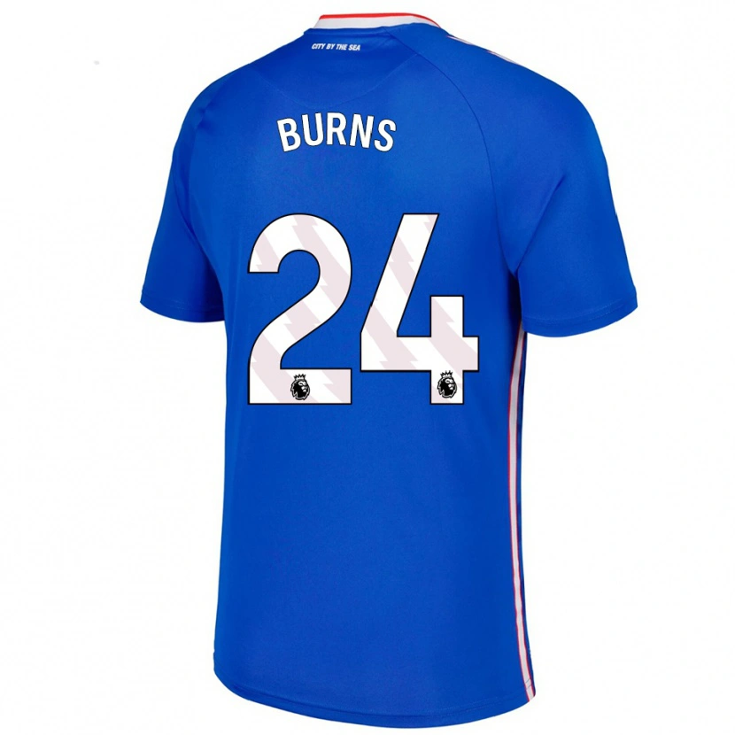 Danxen Herren Matthew Burns #24 Blau Weiß Auswärtstrikot Trikot 2025/26 T-Shirt
