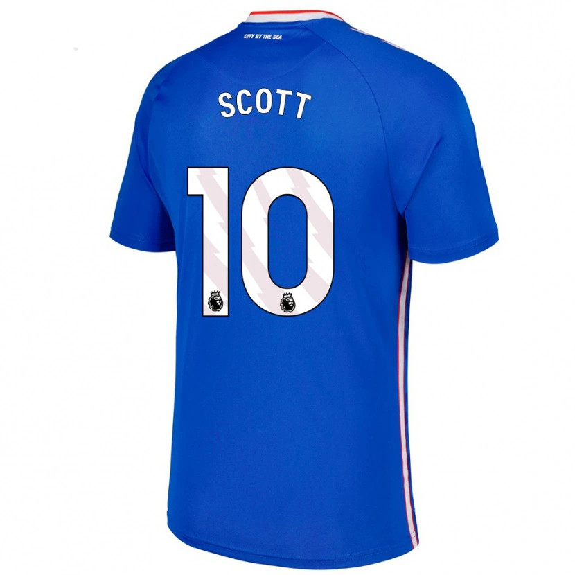 Danxen Herren Felix Scott #10 Blau Weiß Auswärtstrikot Trikot 2025/26 T-Shirt