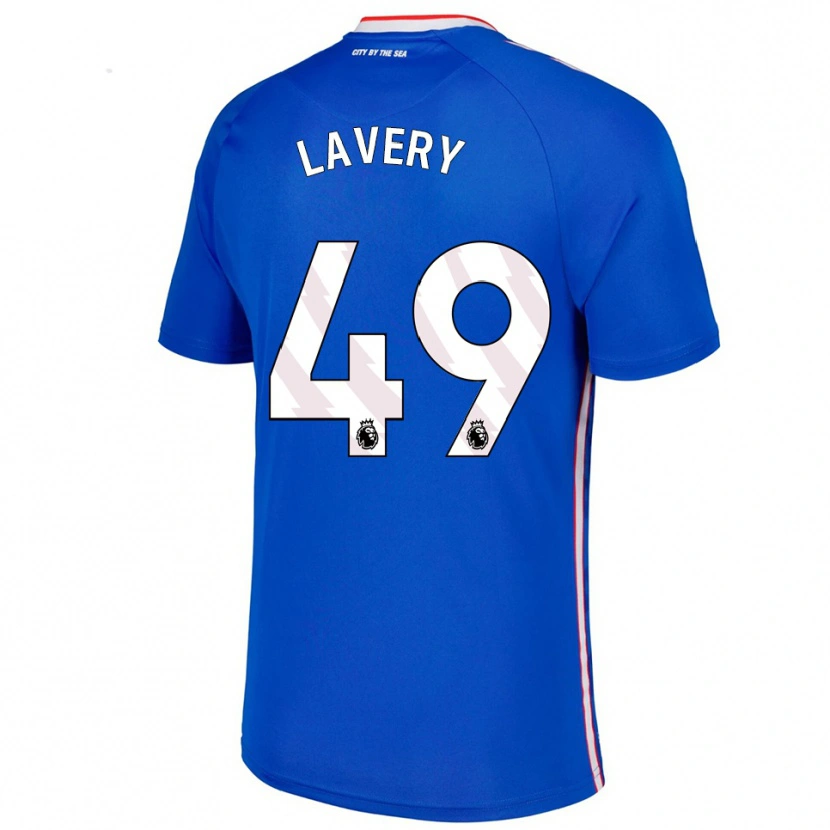Danxen Herren Tom Lavery #49 Blau Weiß Auswärtstrikot Trikot 2025/26 T-Shirt