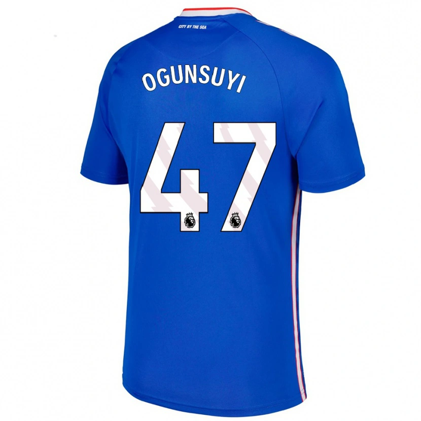 Danxen Herren Trey Samuel-Ogunsuyi #47 Blau Weiß Auswärtstrikot Trikot 2025/26 T-Shirt