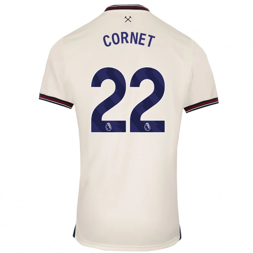 Danxen Herren Maxwel Cornet #22 Creme Weiß Auswärtstrikot Trikot 2025/26 T-Shirt