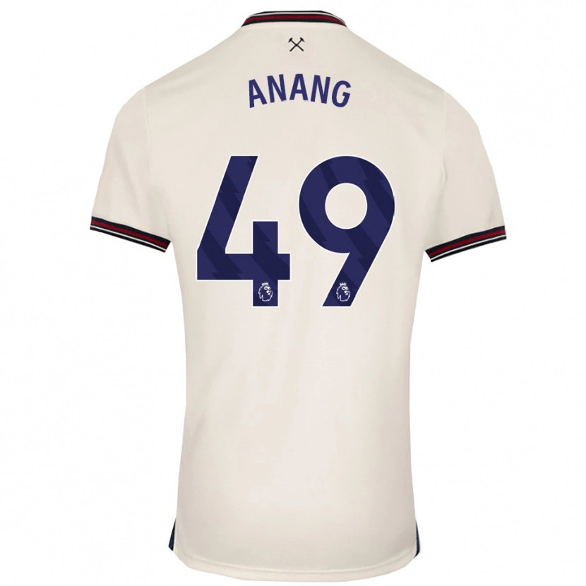 Danxen Herren Joseph Anang #49 Creme Weiß Auswärtstrikot Trikot 2025/26 T-Shirt