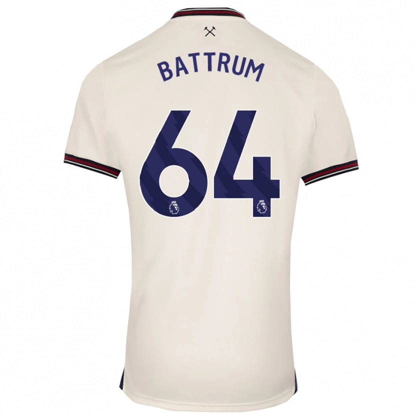 Danxen Herren Ryan Battrum #64 Creme Weiß Auswärtstrikot Trikot 2025/26 T-Shirt