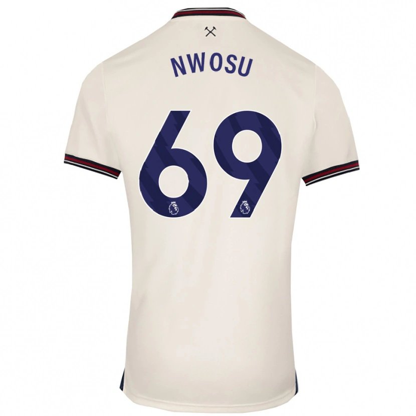 Danxen Herren Chinaza Nwosu #69 Creme Weiß Auswärtstrikot Trikot 2025/26 T-Shirt