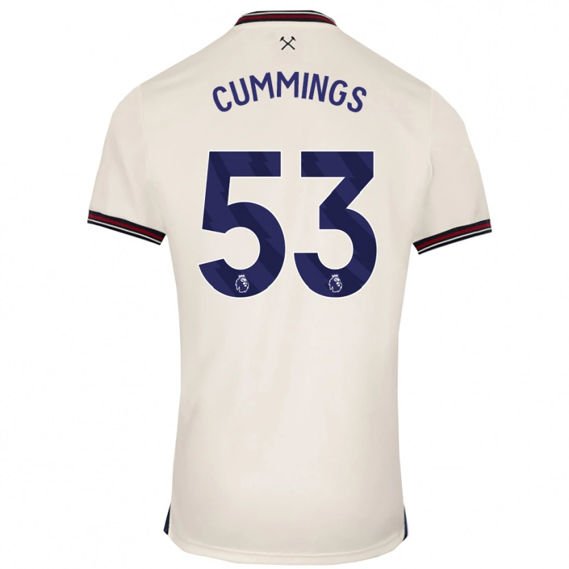 Danxen Herren Daniel Cummings #53 Creme Weiß Auswärtstrikot Trikot 2025/26 T-Shirt