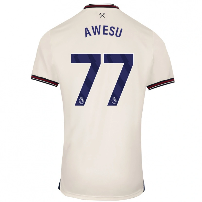Danxen Herren Lanre Awesu #77 Creme Weiß Auswärtstrikot Trikot 2025/26 T-Shirt