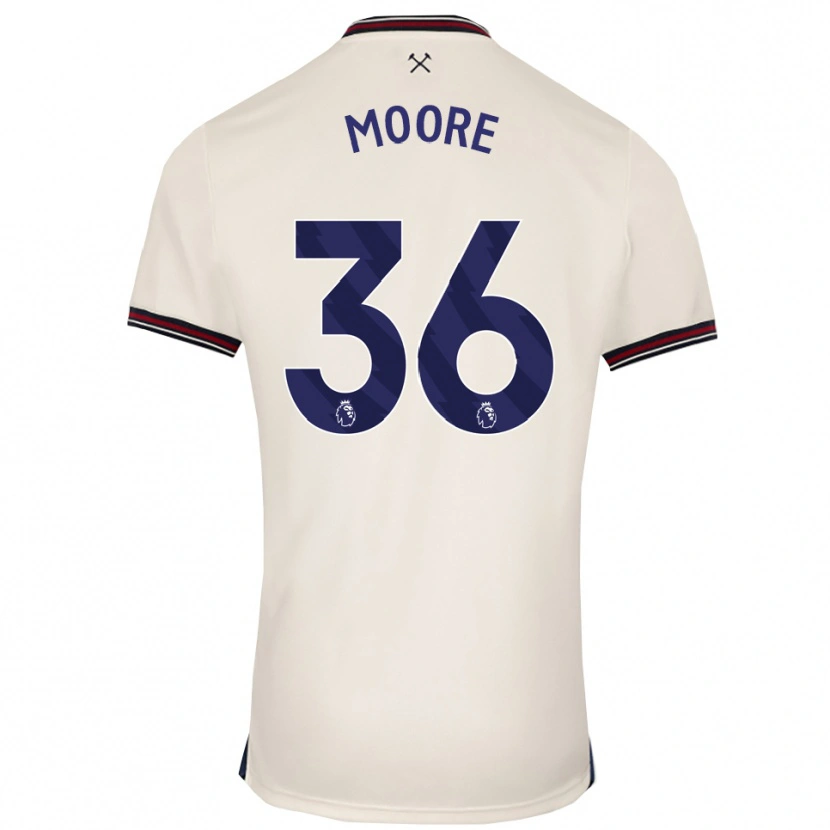 Danxen Herren Sean Moore #36 Creme Weiß Auswärtstrikot Trikot 2025/26 T-Shirt