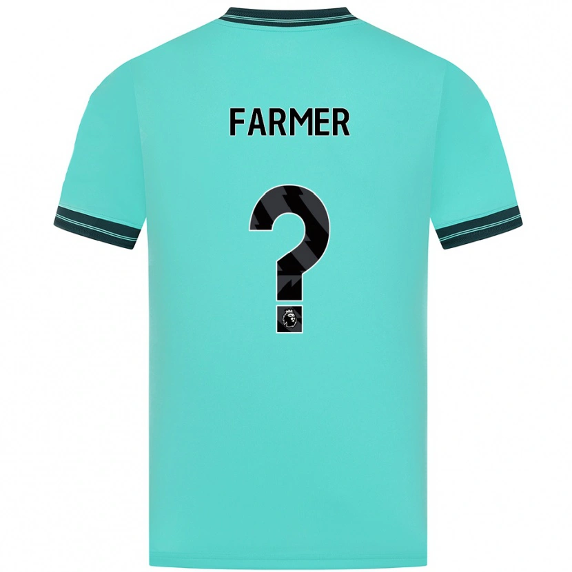 Danxen Herren Owen Farmer #0 Himmelblau Grün Auswärtstrikot Trikot 2025/26 T-Shirt