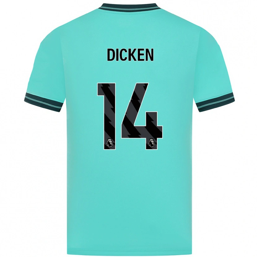 Danxen Herren Amy Dicken #14 Himmelblau Grün Auswärtstrikot Trikot 2025/26 T-Shirt