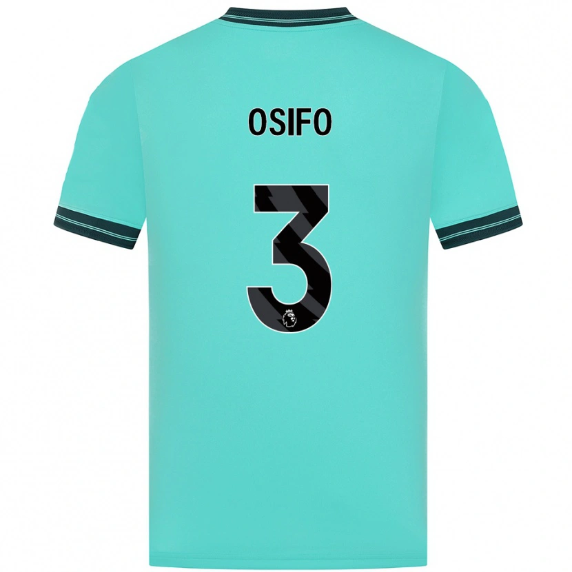 Danxen Herren David Osifo #3 Himmelblau Grün Auswärtstrikot Trikot 2025/26 T-Shirt