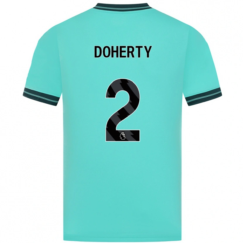 Danxen Herren Matt Doherty #2 Himmelblau Grün Auswärtstrikot Trikot 2025/26 T-Shirt