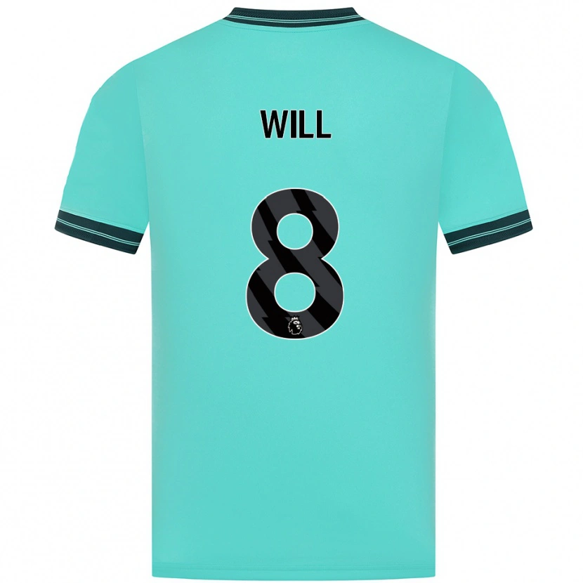 Danxen Herren Merrick Will #8 Himmelblau Grün Auswärtstrikot Trikot 2025/26 T-Shirt