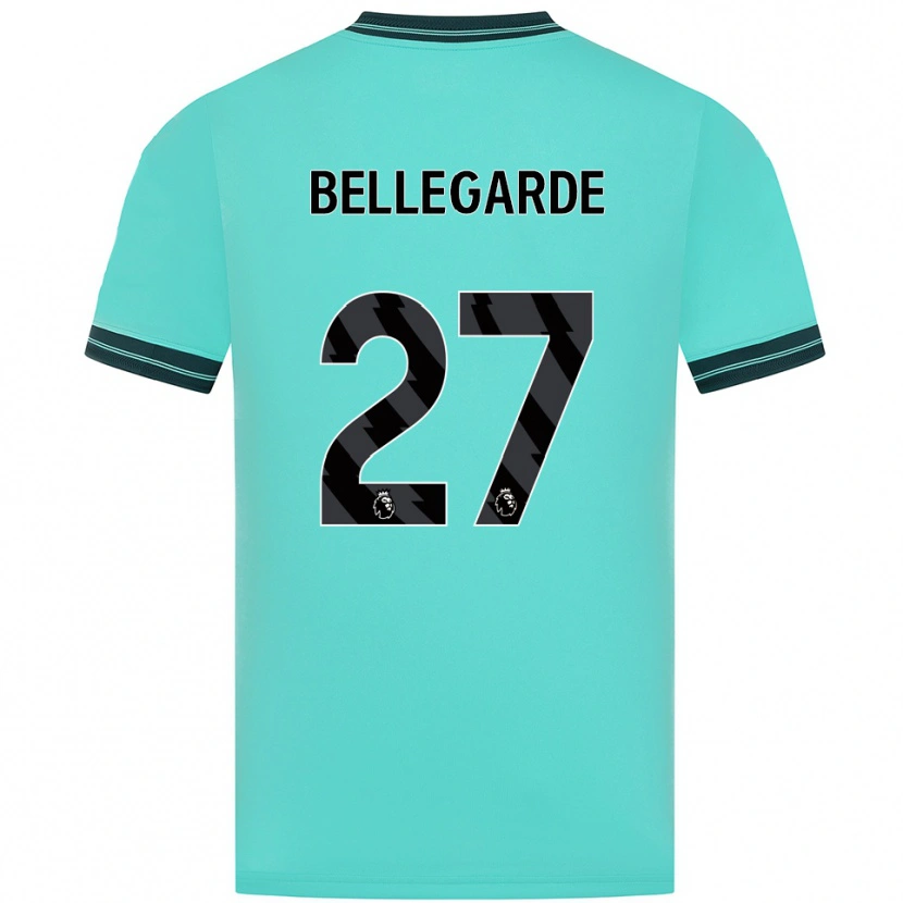 Danxen Herren Jean-Ricner Bellegarde #27 Himmelblau Grün Auswärtstrikot Trikot 2025/26 T-Shirt