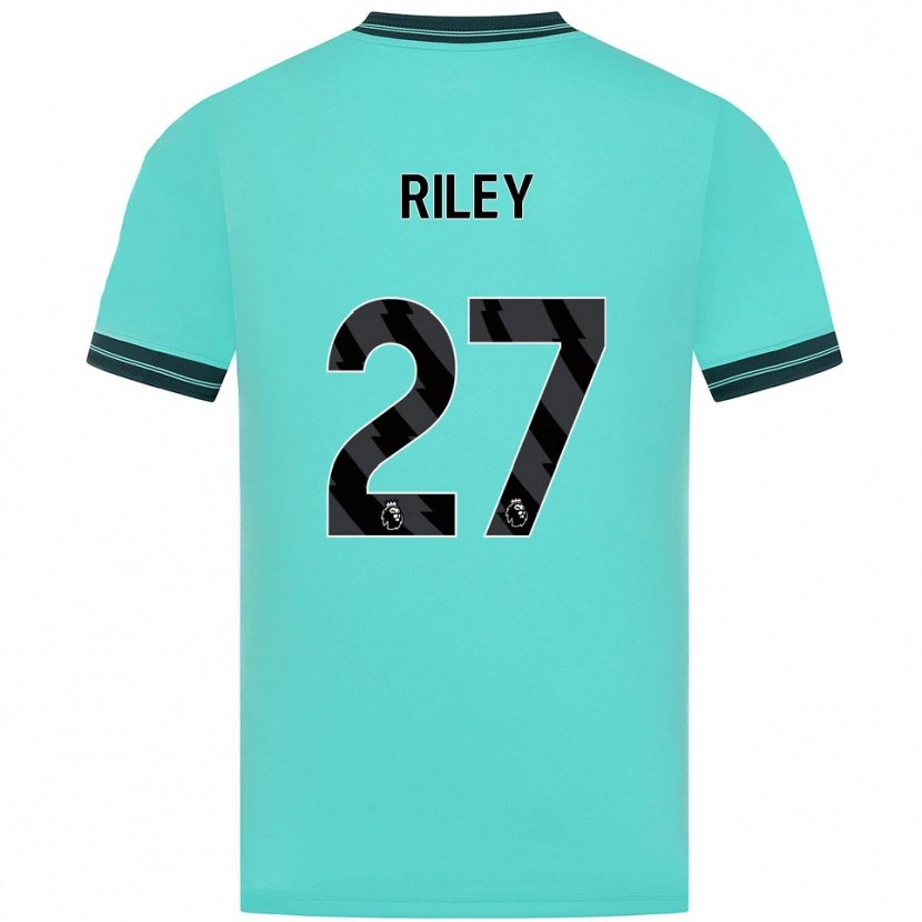 Danxen Herren Lauren Riley #27 Himmelblau Grün Auswärtstrikot Trikot 2025/26 T-Shirt