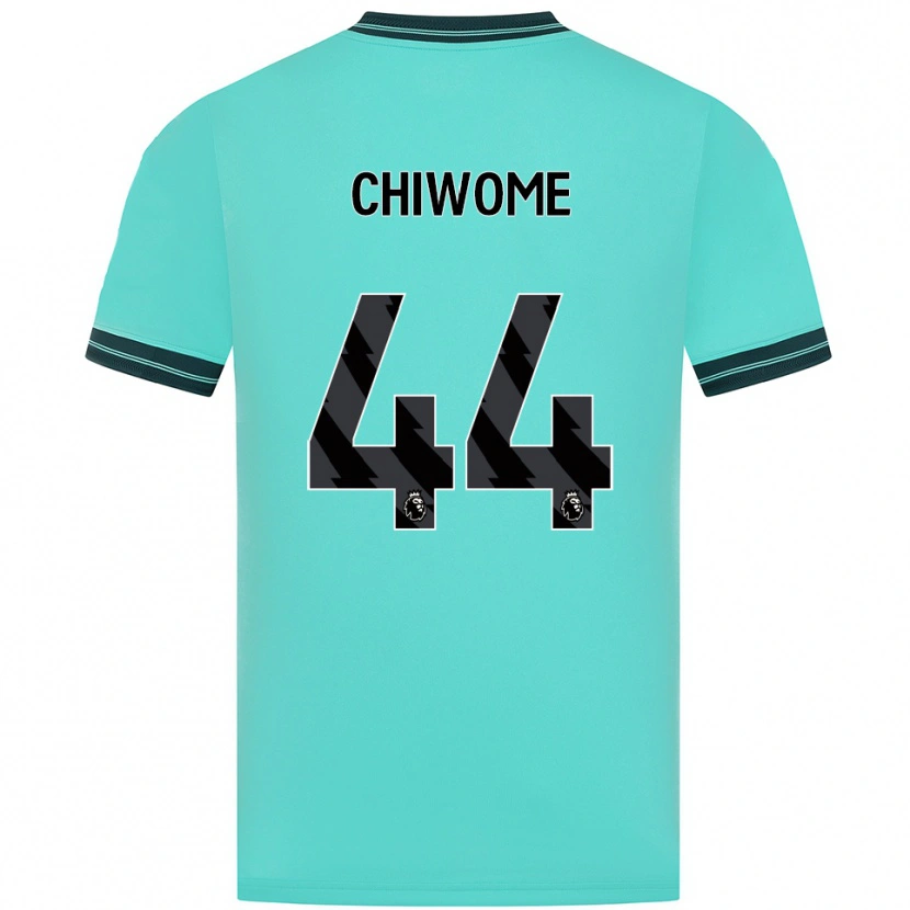 Danxen Herren Leon Chiwome #44 Himmelblau Grün Auswärtstrikot Trikot 2025/26 T-Shirt