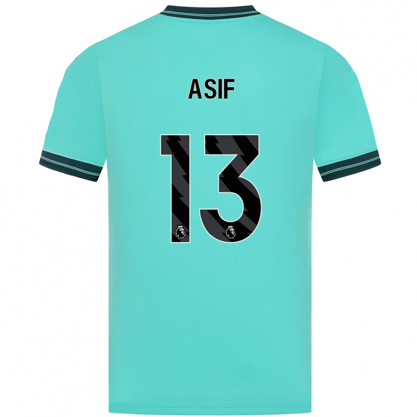 Danxen Herren Daston Asif #13 Himmelblau Grün Auswärtstrikot Trikot 2025/26 T-Shirt