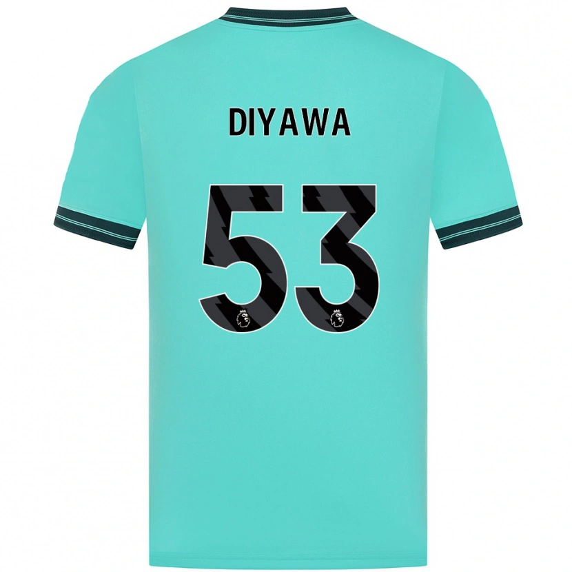 Danxen Herren Aaron Keto Diyawa #53 Himmelblau Grün Auswärtstrikot Trikot 2025/26 T-Shirt