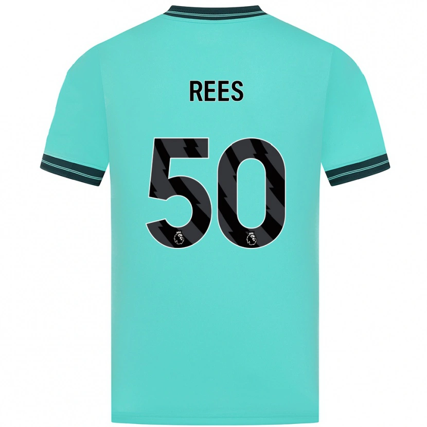 Danxen Herren Mason Rees #50 Himmelblau Grün Auswärtstrikot Trikot 2025/26 T-Shirt