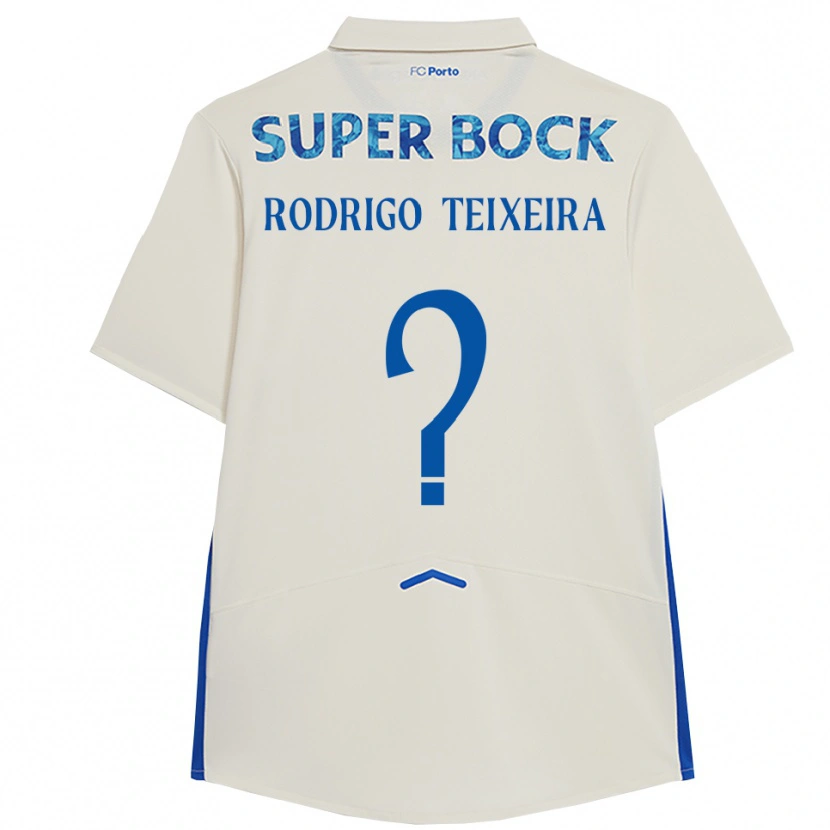 Danxen Herren Rodrigo Teixeira #0 Weiß Blau Ausweichtrikot Trikot 2025/26 T-Shirt